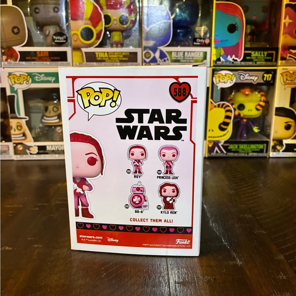 Funko Pop! Star Wars Valentine's Day Rey figure, #588